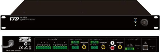 1U protocolo audio do ICMP do adaptador AC230V IGMP ARP da rede do IP da zona da altura 8
