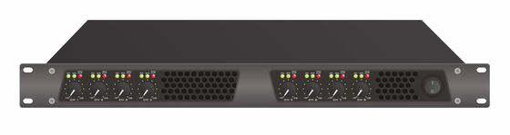 Preto 50Hz durável 60Hz do amplificador de potência da classe D da montagem em rack 1U de FTD