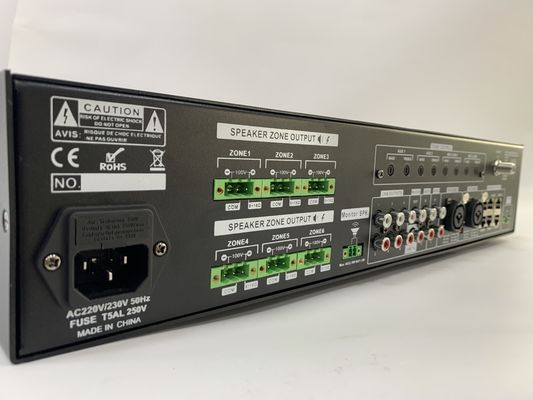 o sistema audio do Pa do canal do amplificador 6 da matriz 6*120W ajustou 70dB a relação do s N