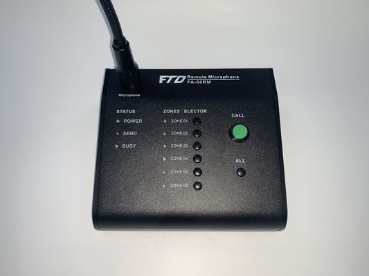 Microfone da zona do telecontrole 6 do amplificador do sistema do PA de RS485 600m até 8 unidades