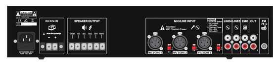 amplificador de potência do amplificador 350W do sistema do PA da montagem em rack de 19in para a escola