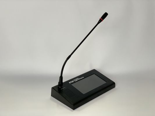 microfone de paginação remoto do tela táctil do sistema do PA da rede do IP 70dB