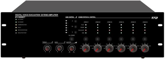 Classe 500W - amplificador incorporado de Voice Alarm System do controlador de Evac da zona de D