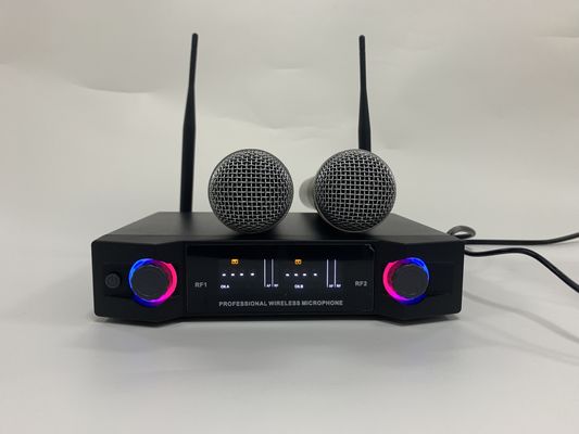 profissional sem fio do sistema do microfone da frequência ultraelevada de 70 unidades com orador de Bluetooth