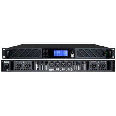 Classe profissional - amplificador estereofônico de D, 4×600W na classe-d DSP de 8Ω 1U
