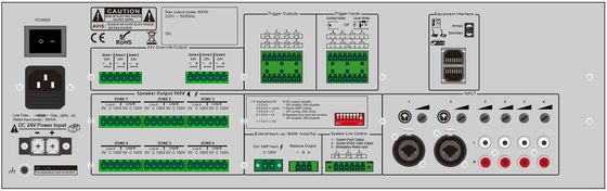 Sistema marinho da evacuação do router da evacuação da voz da zona 500W do sistema de alarme 6 da voz