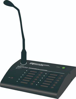 Sistema de paginação remoto da evacuação da voz de Digitas do microfone da zona do produto de sistema 12 do alarme