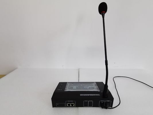 Microfone de paginação remoto do tela táctil do sistema sem fio do Gooseneck da evacuação da voz da capacidade de 120 zonas