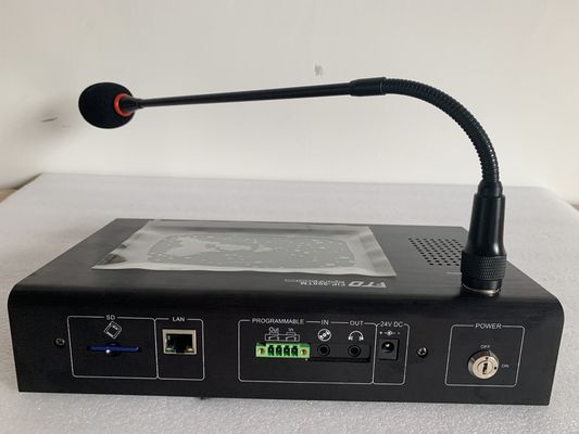 Microfone remoto de Sreen do toque do sistema do Pa da rede do IP da C.C. 24v