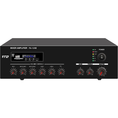Sistema de capacidade elevada do amplificador audio com 3 Mic Inputs 600 (Ω) de 5-8 milivolt ohms de garantia de 5-ano