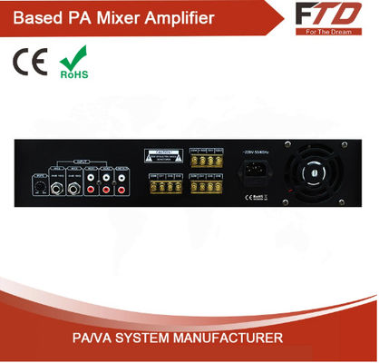 amplificador audio do sistema do PA do amplificador da zona 3500w da economia 6 do amplificador do misturador do poder