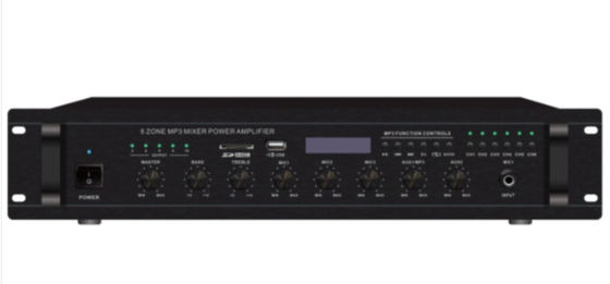 Áudio do amplificador da zona 500w do amplificador 6 do misturador com conjunto completo público do sistema de endereços do MP3 &amp; do FM