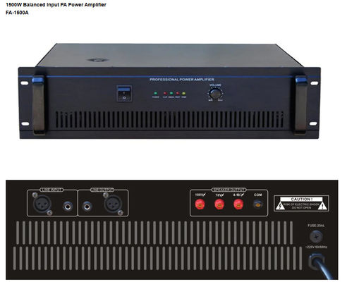 Amplificador de potência entrado equilibrado 20000W profissional do amplificador de potência 2000W do PA