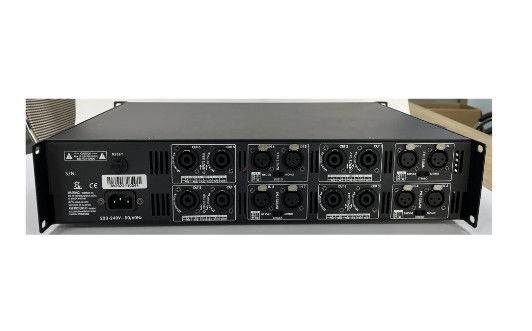 8 amplificador de potência profissional do amplificador de potência do canal 8*300W 8ohms